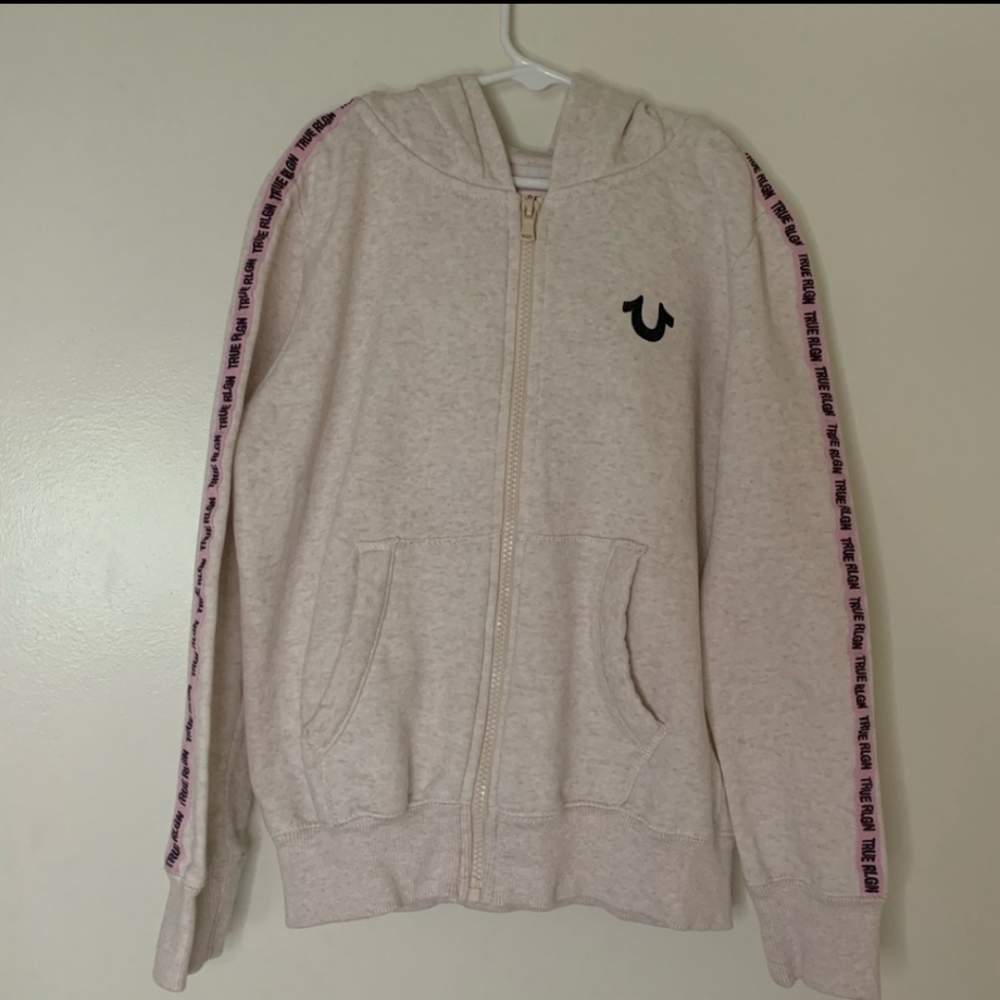 True religion girls zip up hoodie